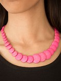 Desert Flats Pink Necklace