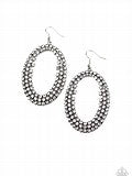 Radical Razzle Silver Hoop Earrings