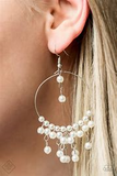 Now on Broadway White Earrings