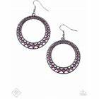 Bead Beat Purple Earrings