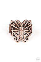 Wouldn't Hurt A Butterfly Copper Ring